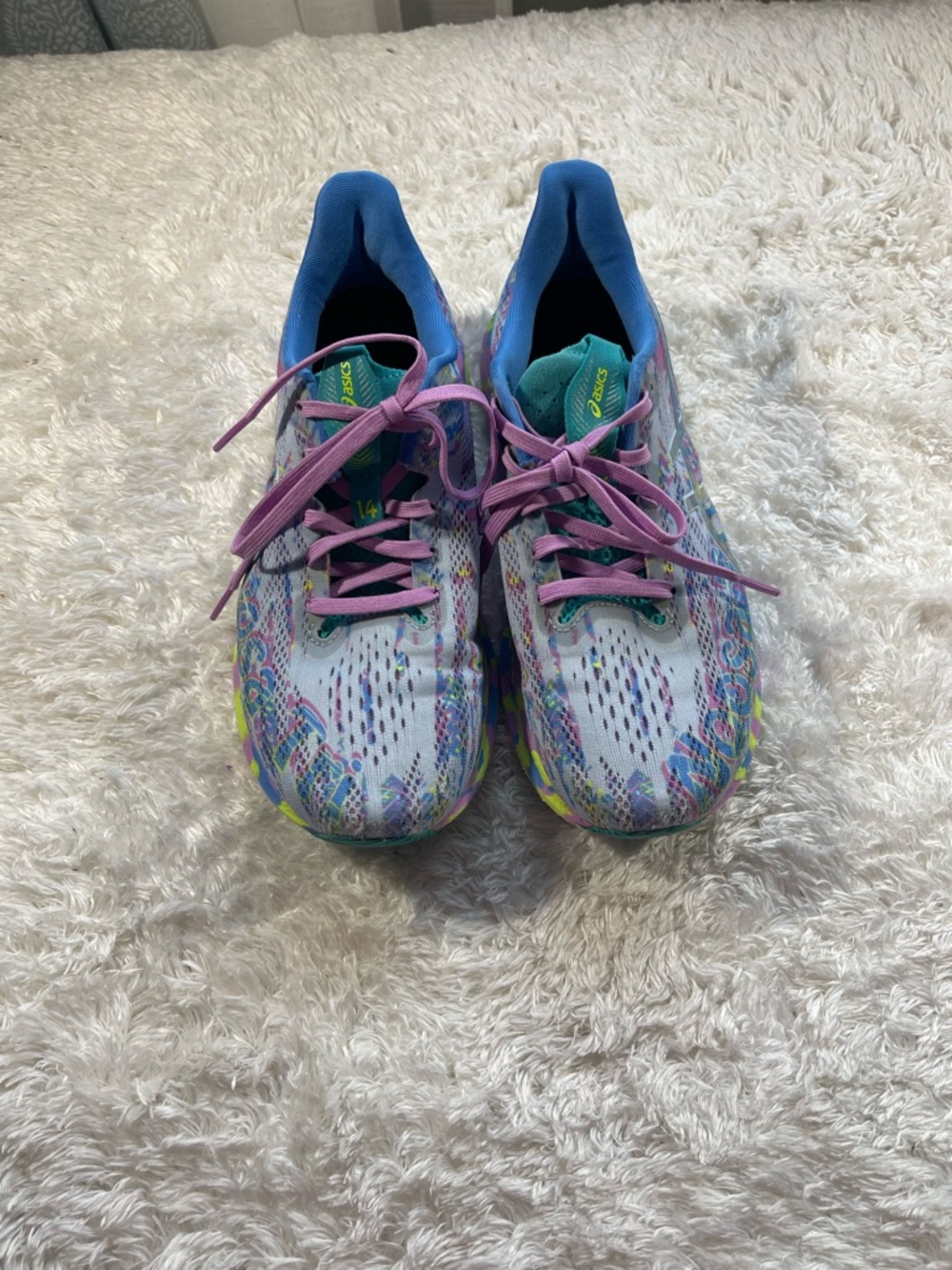 ASICS Multicolor Running Shoes with Pink Laces - Picture 11 of 12